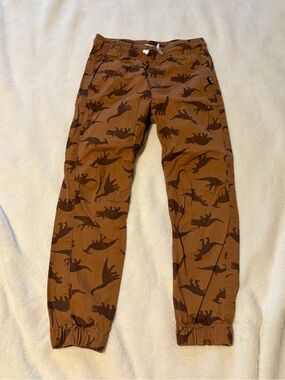 H&M Brown Dinosaur Jogger Pants